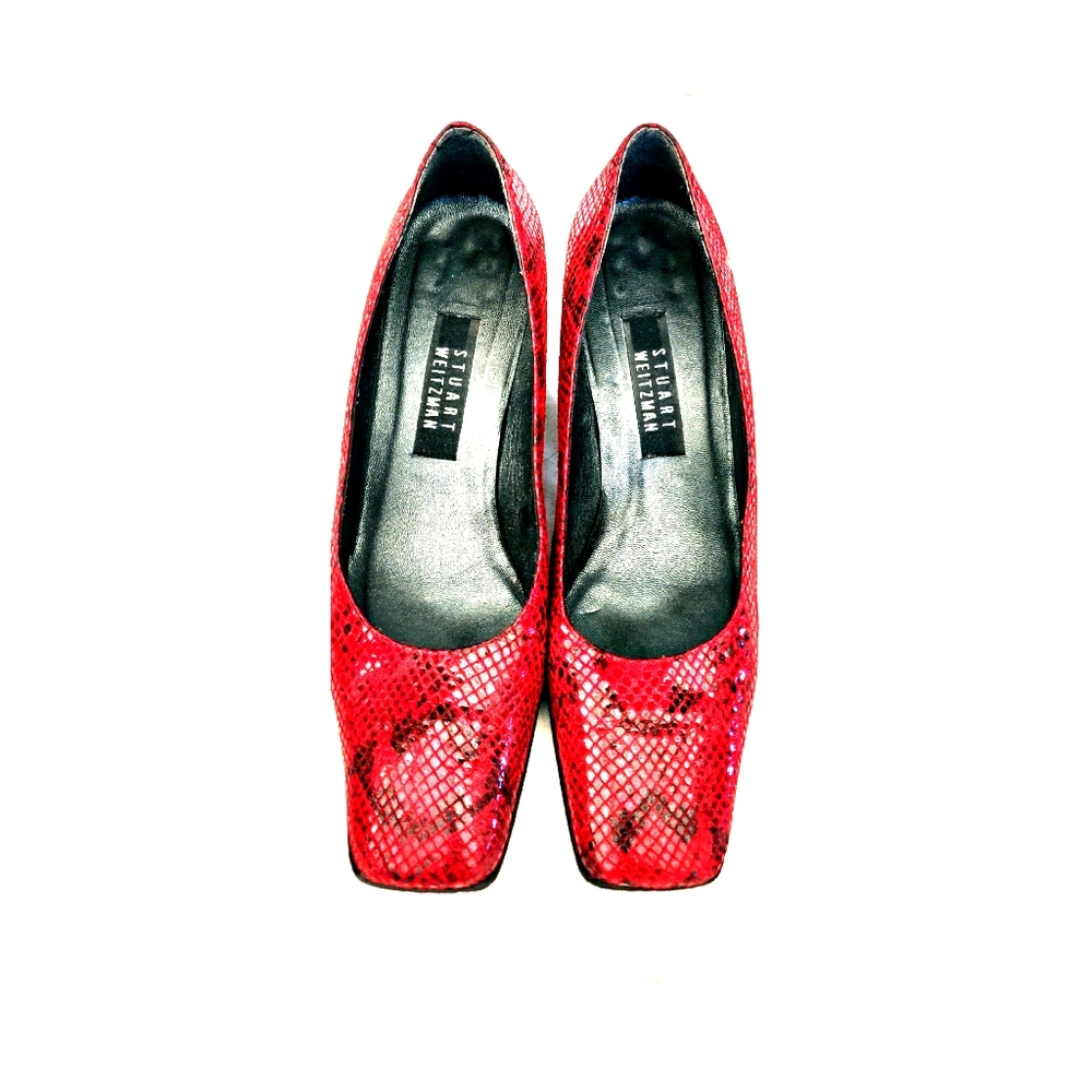 Stuart Weitzman Snake Print Shoes